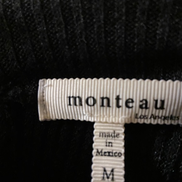 Monteau black ribbed knitwear sleeveless maxi dress - size medium - Picture 3 of 10